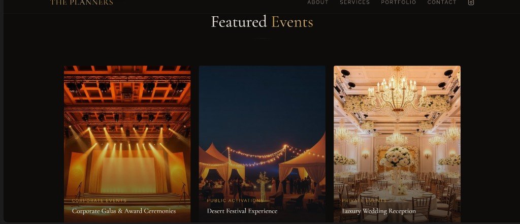 Featured events visual style